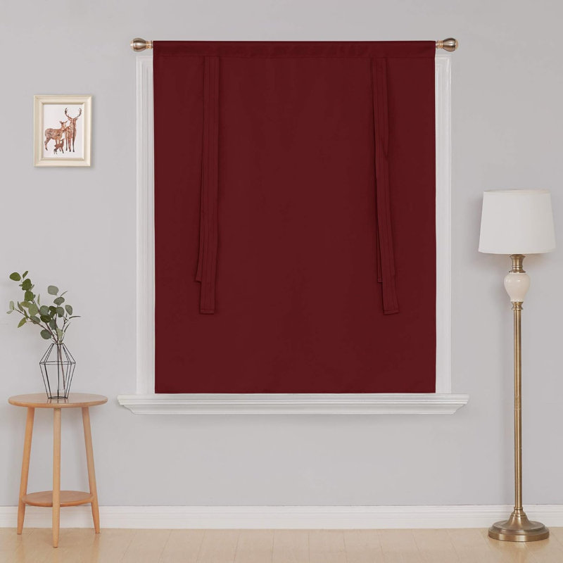 Niroy Blackout Curtain Pair, Red