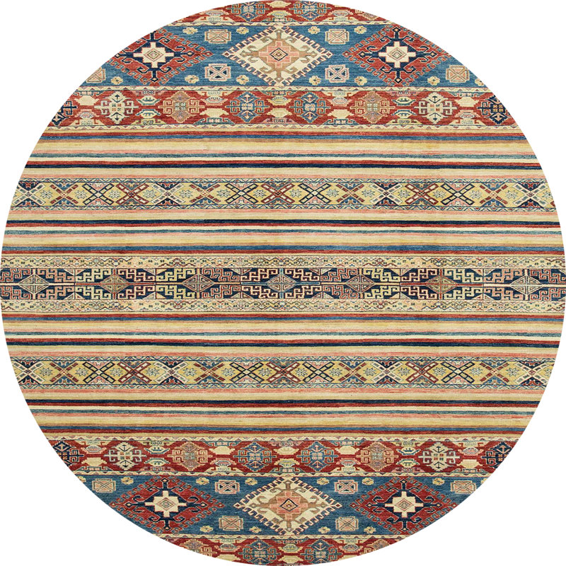 Tapis abstrait moderne 2641, Rond 5 pi