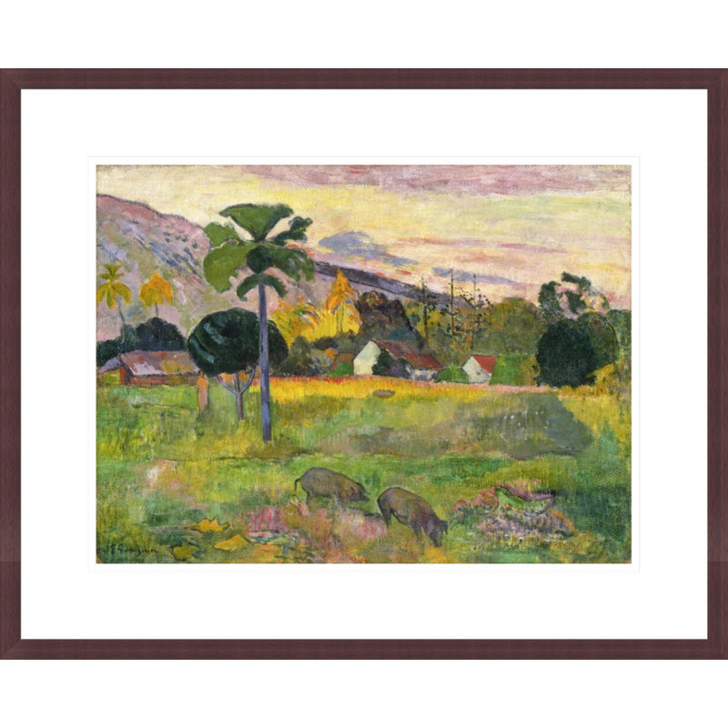 «Haere Mai» par Paul Gauguin - Estampe numérique encadrée, H 17,67 po x l 21,75 po
