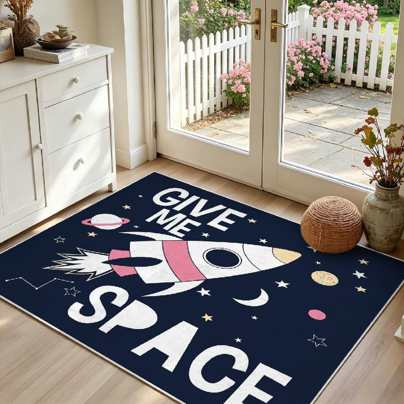 Tapis d'intérieur clair Clear Rocket, Rectangle 39 po x 63 po