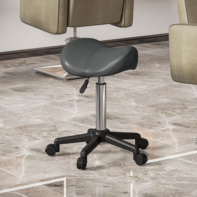 Tabouret de beauté Saddle, Gris
