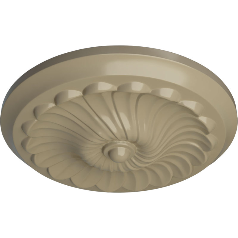 Médaillon de plafond H 12,25 po x l 12,25 po x P 2,25 po, Désert de Gobi