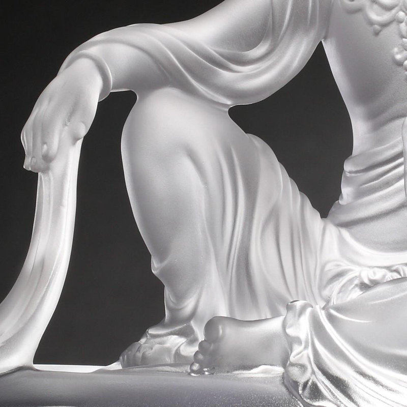 Zen Serenity Handmade Glass Spiritual Statue