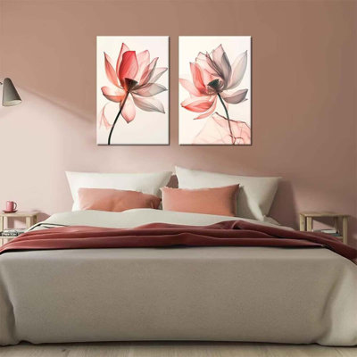 2 Piece Wrapped Canvas Wall Art