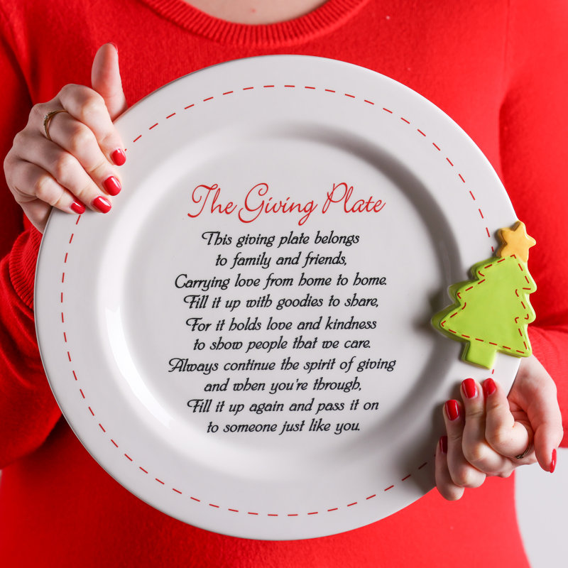 Assiette creuse en céramique avec motif d'arbre - Assiettes à dîner et à dîner multicolores pour Noël - Décoration de table intérieure parfaite et cadeau bien pensé pour les hôtesses et les occasions spéciales