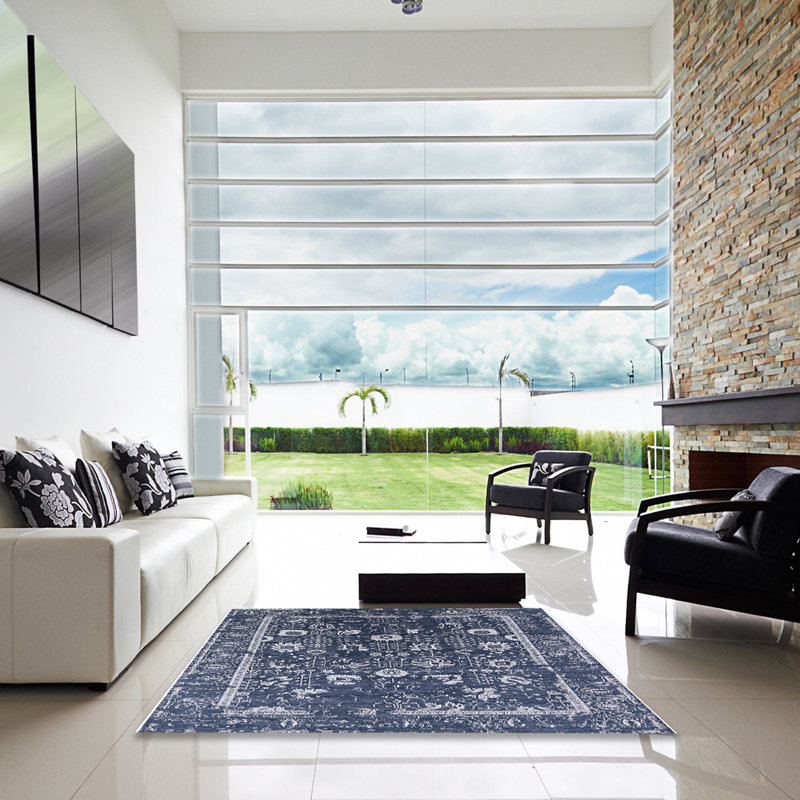 Oriental Indoor Rug, Square 3'