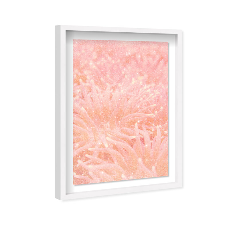 Deep Sea Flowers Print by Oliver Gal, 31.5"H x 21.5"W, White Shadowbox