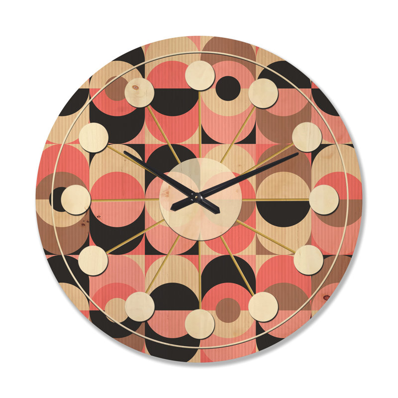 Horloge murale rétro Mid-Century, Très grand