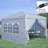 10X 10Ft Pop Up Gazebo Canopy Tent Removable Sidewall With Zipper,2Pcs Sidewall With Windows,With 4Pcs Weight Sand Bag,With Carry Bag-GRAY-123218461