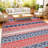 Outdoor Rug Waterproof Outdoor Carpet Patio Rug Mat Reversible RV Camping Rug-Plastic Straw Rug Outside Outdoor Area Rug for Patio Deck Balcony Backyard Picnic Beach-1722130596-1722130601