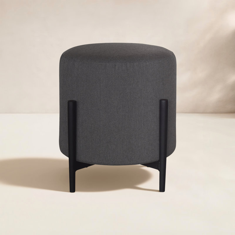 Pouf Outdoor Ottoman, Graphite
