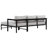 3-Seat L-Shaped Outdoor Patio Sofa With Iron Frame & Cushions-1848604516