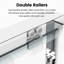 Semi- Shower Door - Smooth Movement Accessories Double Bypass Adjustable, Movement, Easy Access-125242141