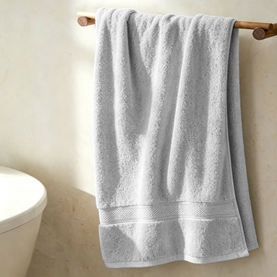 Serviette 100% coton doux absorbant avec bordure Dobby, serviette double torsadée 1 pièce