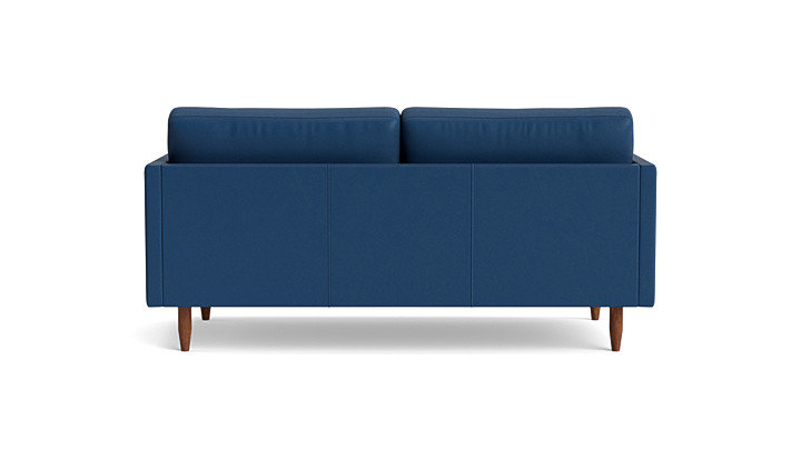 Skinny Fat Leather Sofa (95"), Leather - Deep Blue
