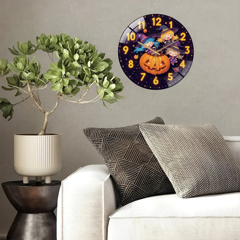 Horloge murale Halloween Halloween