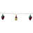 10-Count Grape and Wine Bottle Novelty String Christmas Light Set 7.5ft White Wire