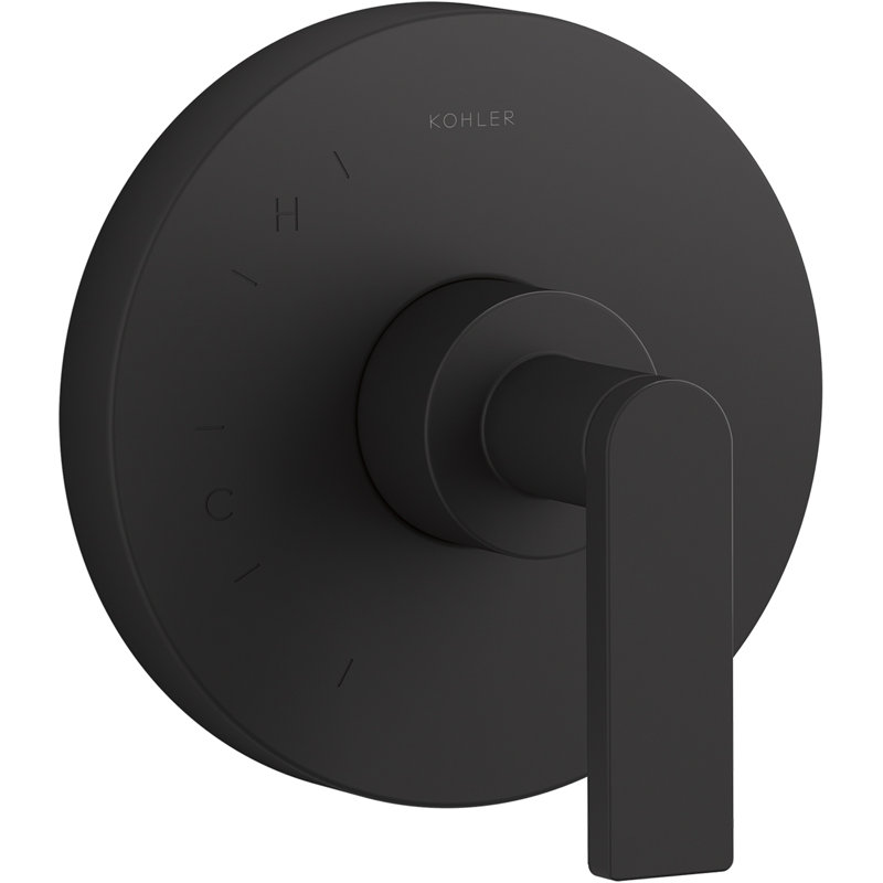 Composed® Thermostatic Faucet Trim with Lever Handle, Matte Black