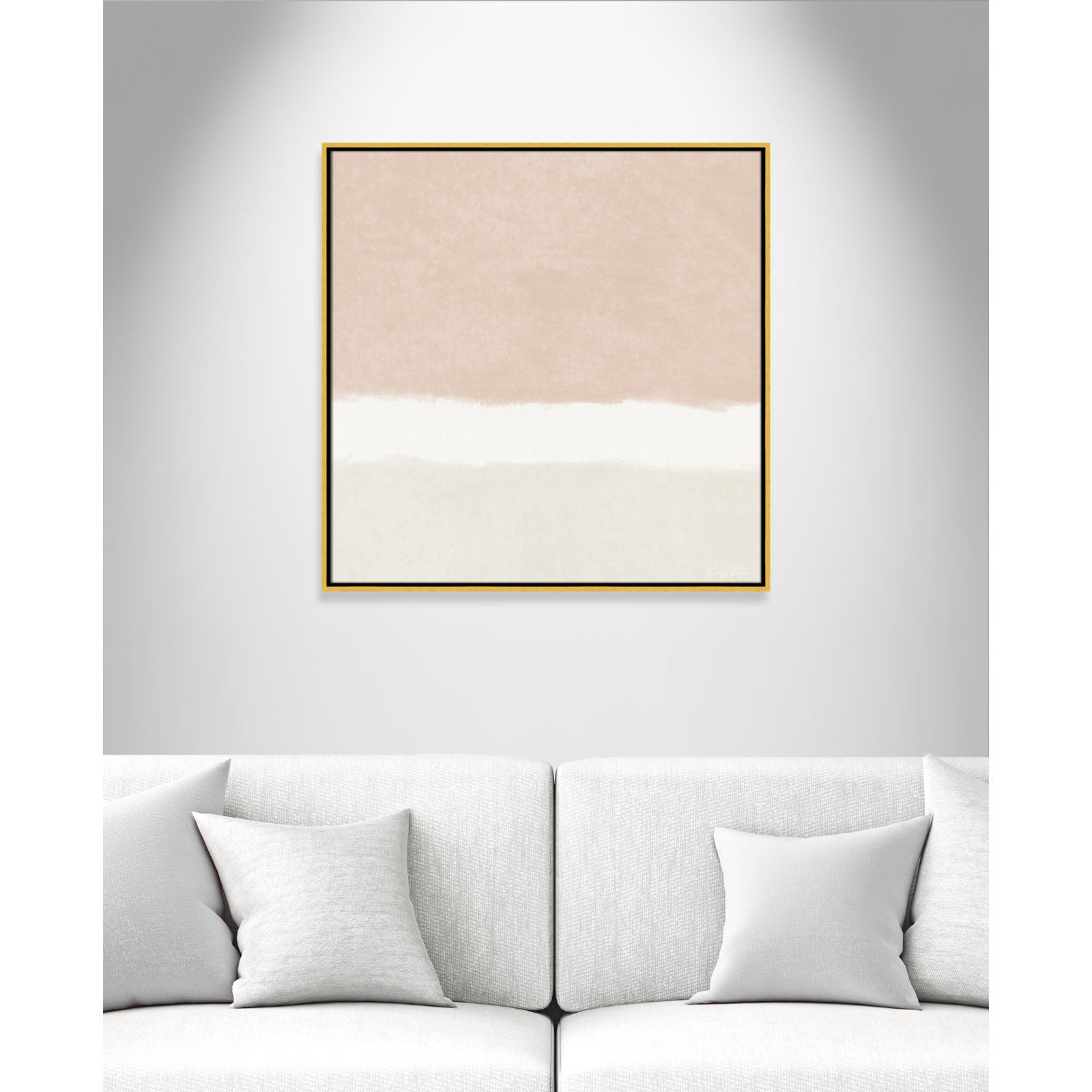 Willadeene "Slate 2" Print, 31.5" H x 31.5" W, Gold Framed