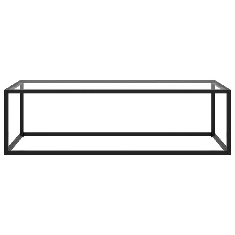 Adhvik Frame Coffee Table, Clear, 35cm H x 120cm W x 50cm D