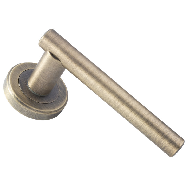 Valarie Latch Door Handle, Antique Brass