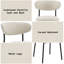Chaise d'appoint en chenille (ensemble de 2)