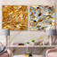 Korolevu - Ensemble de 2 collages abstraits carrés-101855652-101855651
