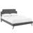 Corene Platform Bed with Round Splayed Legs-1552786226-1552786236