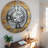 Wall Clock 24" Oversized for Living Room decor with Real Moving Gears England Collection-107103005