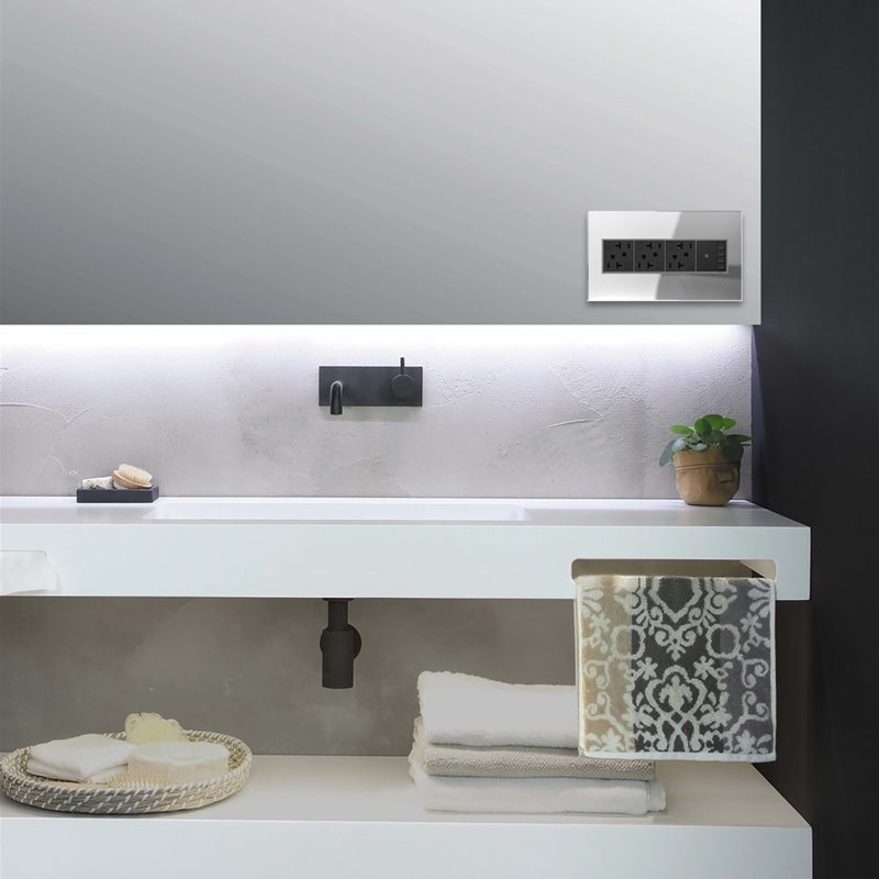Plaque murale berçante 4-Adange®, Miroir