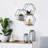 3 Piece Hexagon Metal Floating Shelf with Live Edge