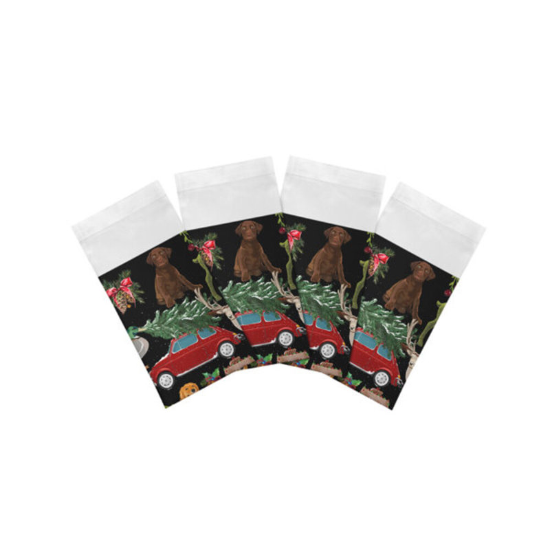 Ultimate Christmas Cotton Sateen Dinner Napkins, Black