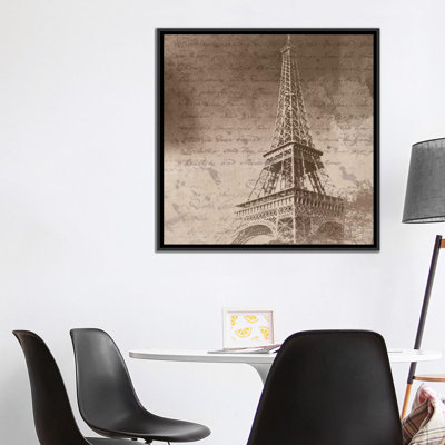 Tour eiffel, impression sur toile tendue