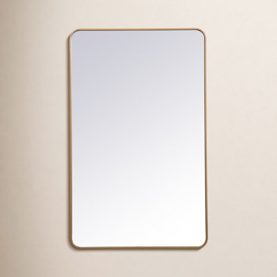 Sabine Metal Rounded Rectangle Wall Mirror