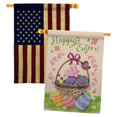 Drapeau de maison Joyeuses Pâques