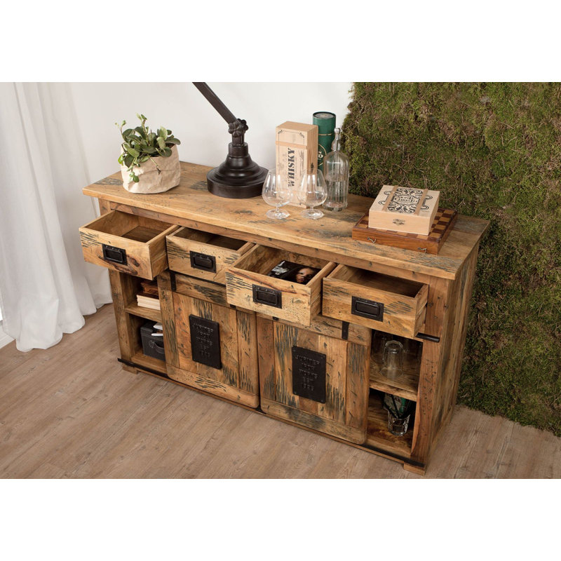 Railway 150cm Sideboard, Natural