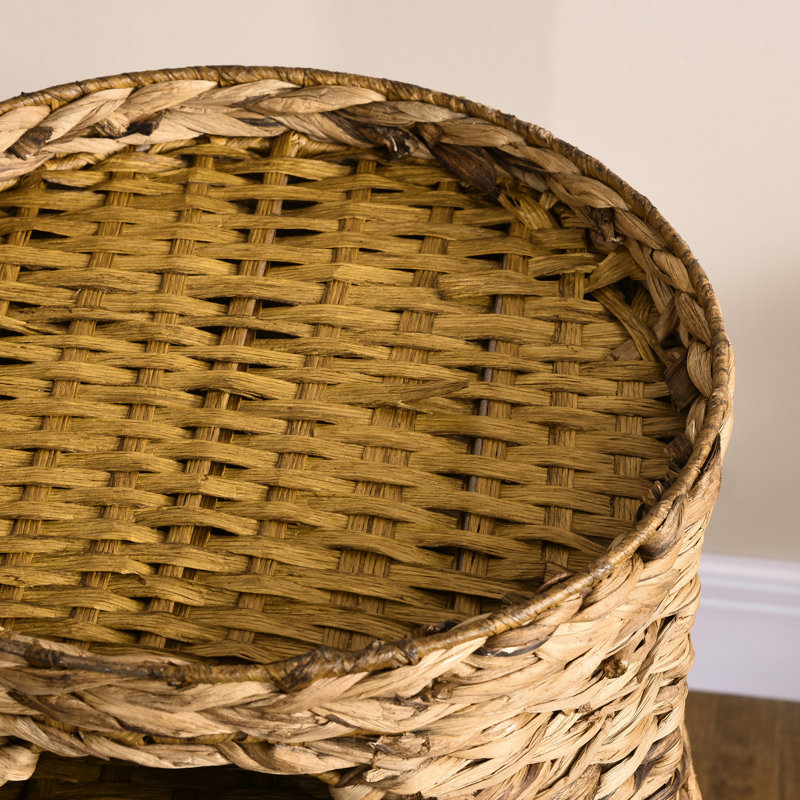 Lit pour chat surélevé à couches multiples avec trois zones cachées et quatre coussins - Tour tissée à la main pour chats d'intérieur Grottes à chaton