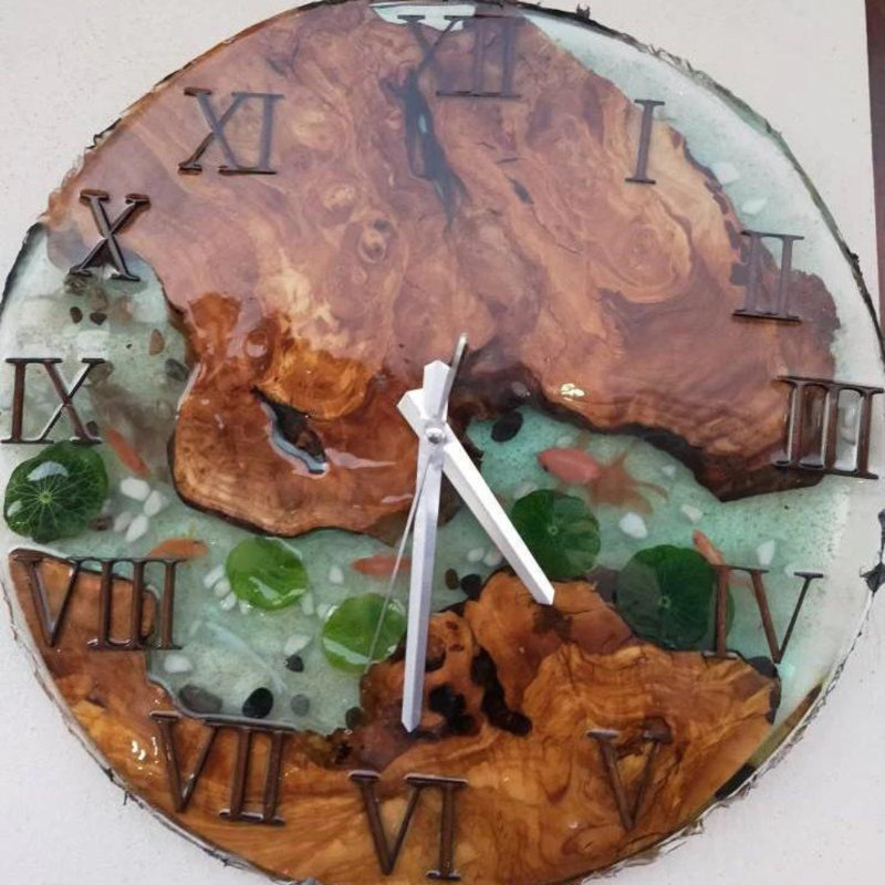 Horloge murale en bois Mummert, H 24 po x l 24 po x P 2 po
