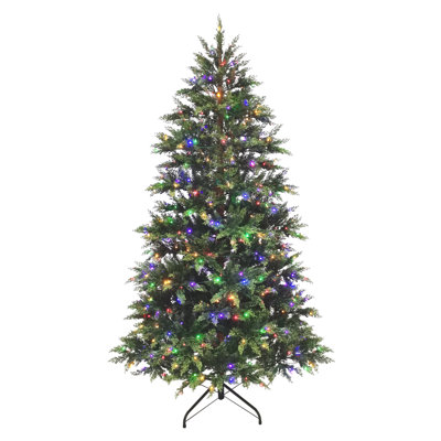 7.5' Pre-Lit Cedar Christmas Tree