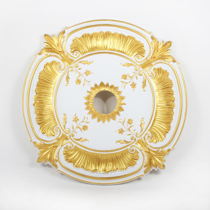Ceiling Medallion, Satin Gold