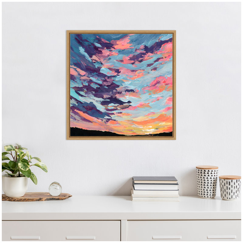 «Sunset Study» par Emily Kenney, reproduction d'art sur toile encadrée