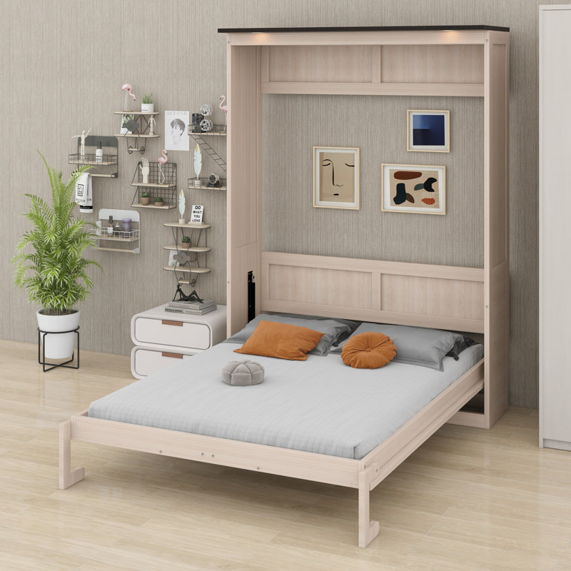 Lit escamotable contemporain avec DEL