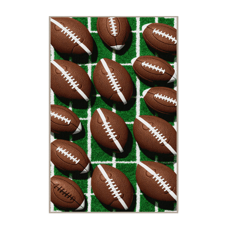  Washable American Football Sports Area Rug, Tapis de couloir 2 pi x 4 pi