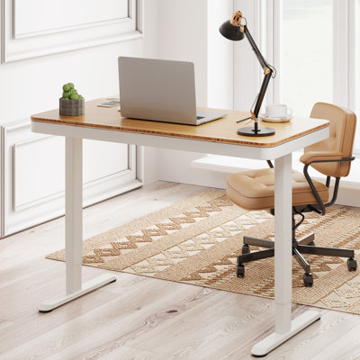 Home Office Height Adjustable Standing Desk with Drawer