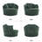 43.3'' W Oversized Round Upholstered Swivel Barrel Chair & Accent Chair-125756901