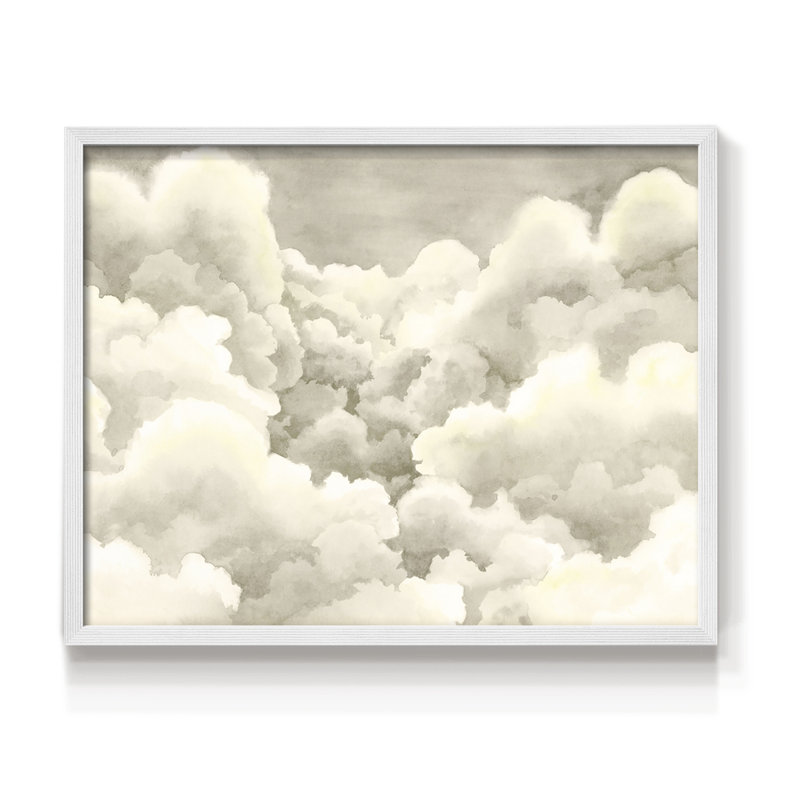 Storm Brew III -Framed Print - Restickable, 16" H x 20" W, White
