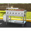 Barbecue mobile commercial 48 po en acier inoxydable, homologué ETL en acier inoxydable (km-cgm-48)
