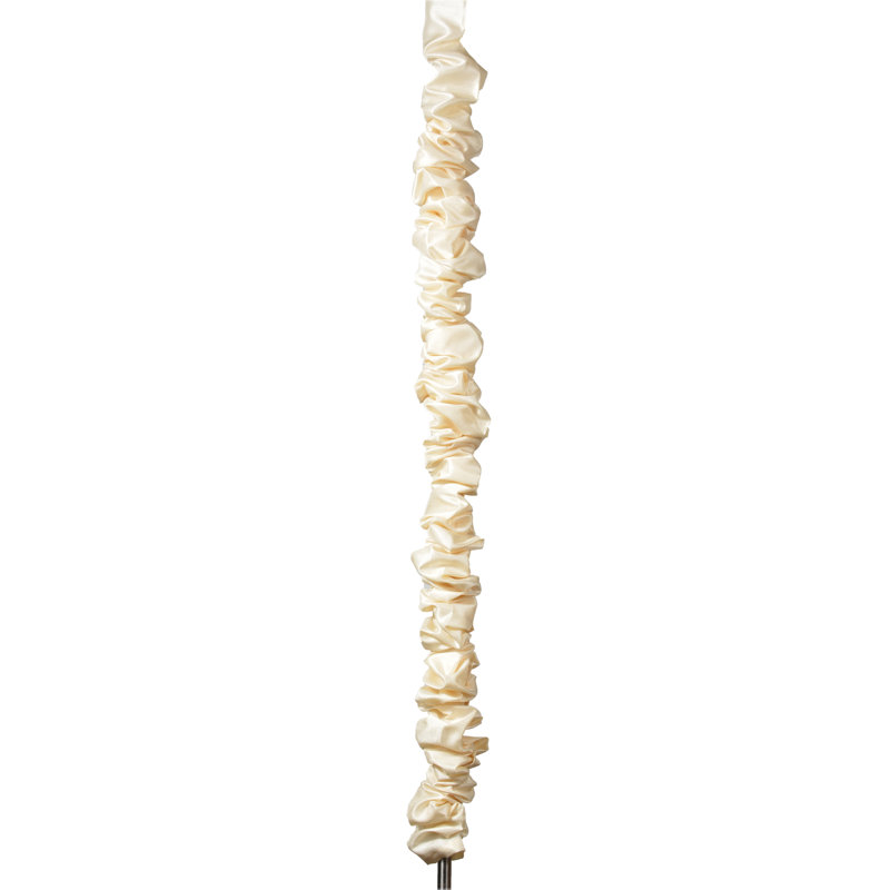 Markiewicz Chain Cord Cover, 144" H x 2.5" W x 2.5" D, Cream Faux Silk