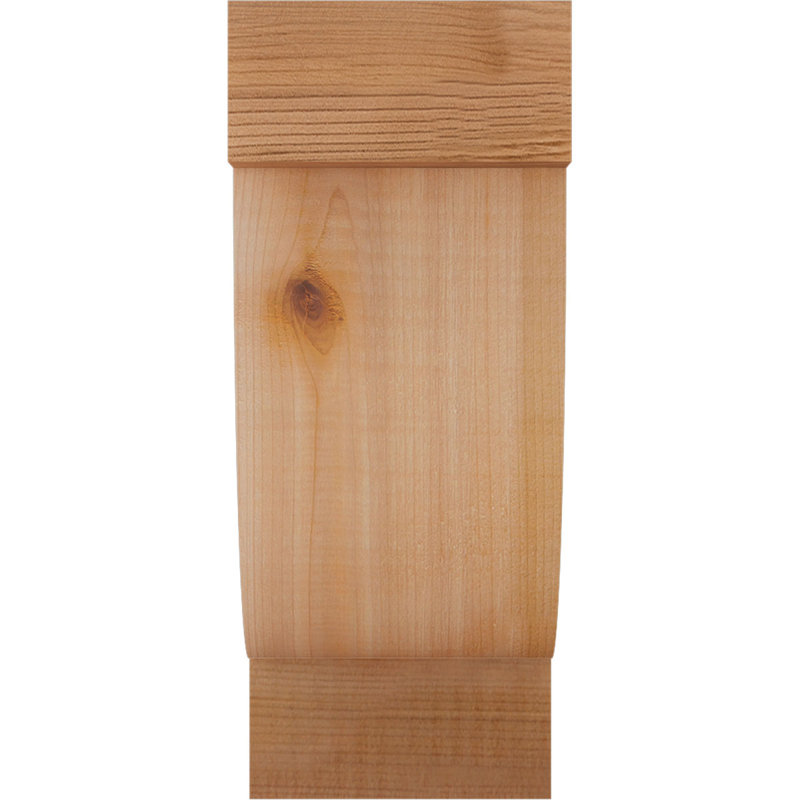 Alpine Corbel, 10" H x 4" W x 6" D, Rough Sawn, Western Red Cedar
