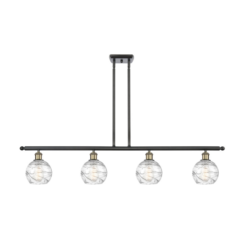 Cansler 4 - Light Kitchen Island Pendant, No Bulb Included, Black Antique Brass